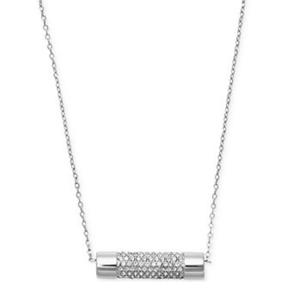 michael kors barrel pendant necklace